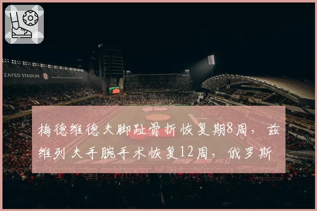 梅德维德夫脚趾骨折恢复期8周，兹维列夫手腕手术恢复12周，俄罗斯双雄复出时间线对比